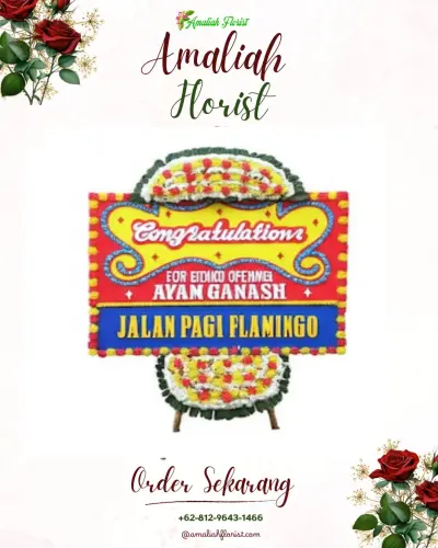 Bunga Papan Congratulation di Moodu
